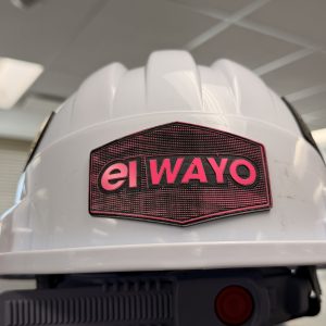 Custom Work hardhat/Baseball helmet Leatherette Tag