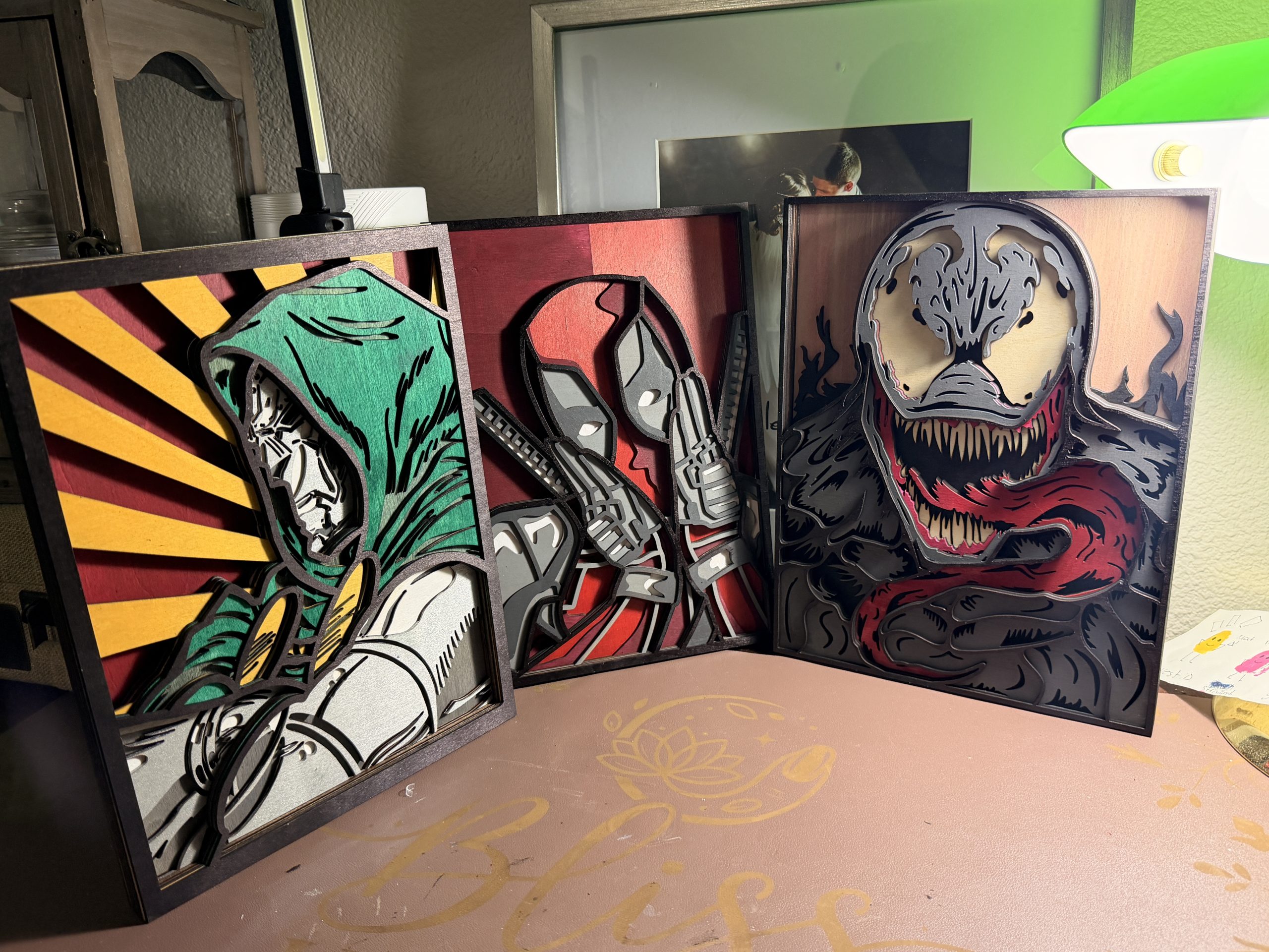 3D Laser Layer Art-Med size 11 x 8 (Wall Decor)